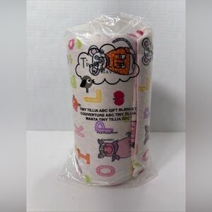 Avon TINY TILLIA ABC GIFT Baby BLANKET IN PINK 30” x 40” NEW NRFP Rare